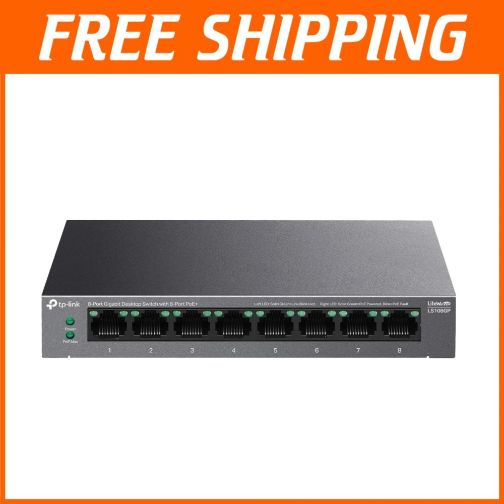LONGSE PoE switch HT82GA με 8x LAN & 2x WAN θύρες, 10/100/1000Mbps