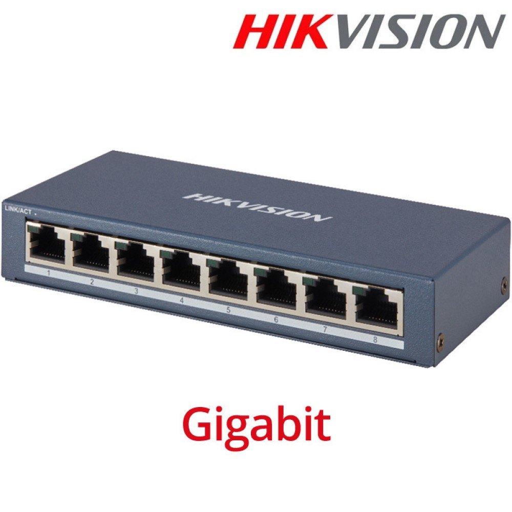 Hikvision 8 Port Unmanaged Switch L2 Series (DS-3E0508-E(B)) (HKVDS-3E0508-EB)