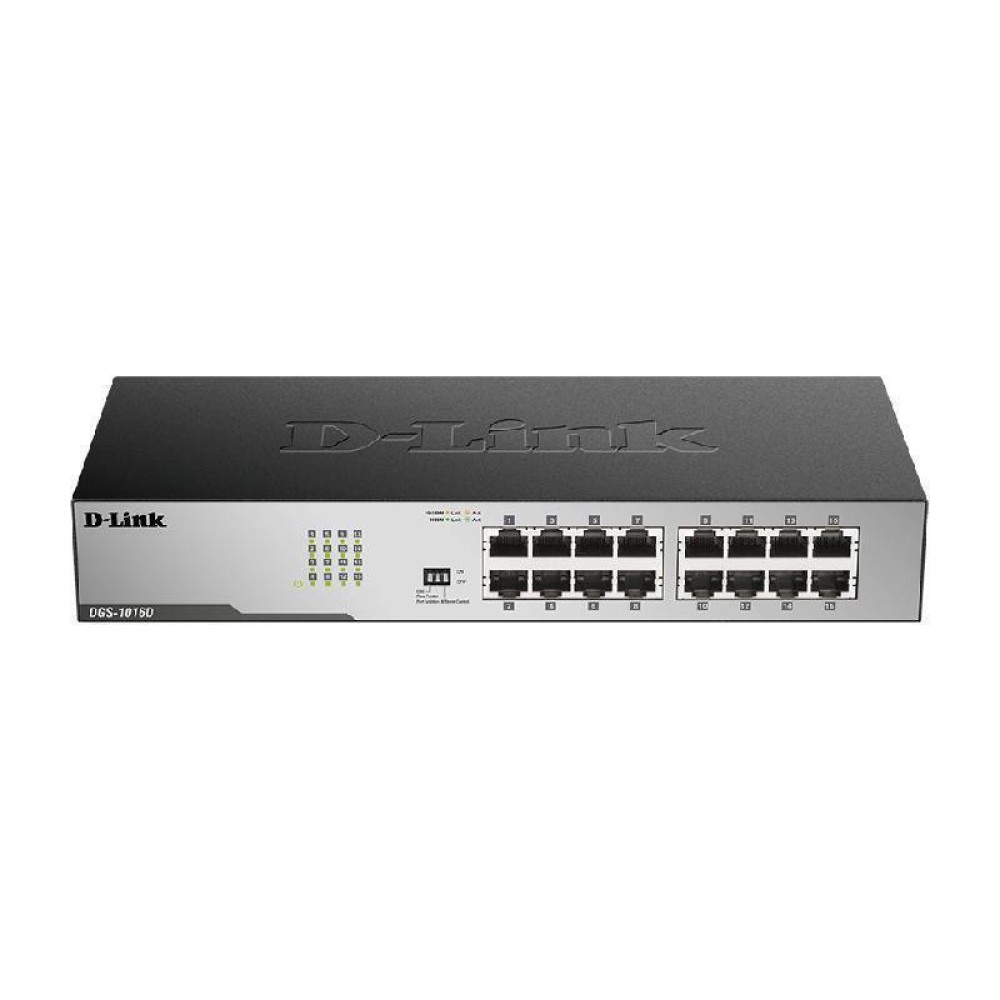 D-Link 16-Port Gigabit Unmanaged Desktop Switch (DGS-1016D)