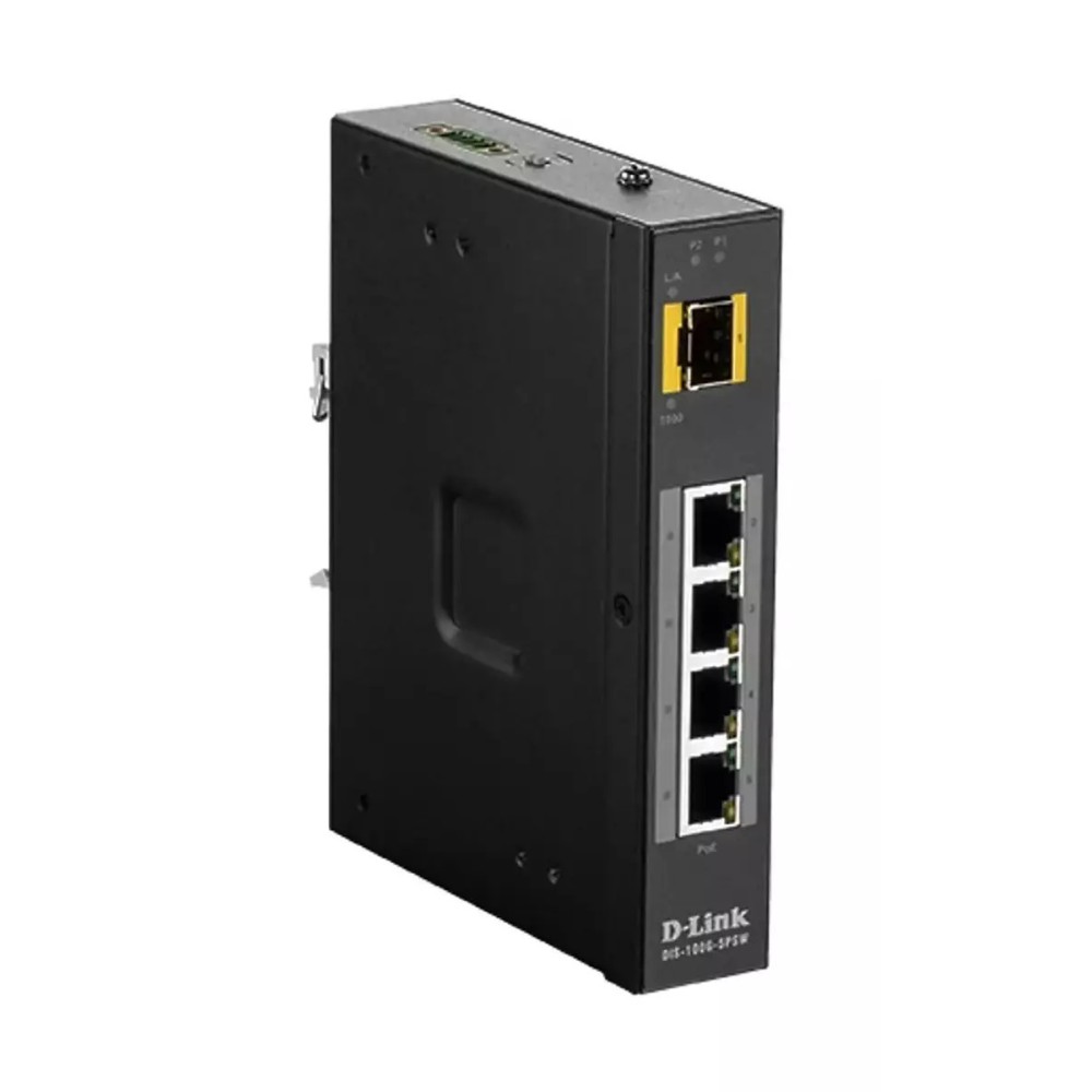 D-Link Switch 5-Port Industrial Gigabit Unmanaged PoE (DIS-100G-5PSW)