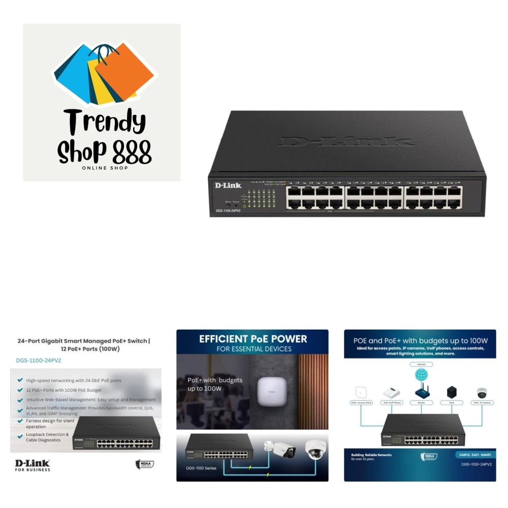 NW Dlink Smart Switch DGS-1100-24PV2