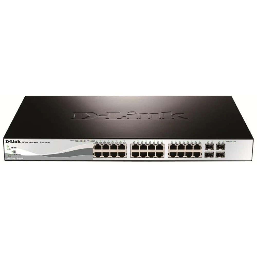D-Link 28-Port Gigabit Smart Managed PoE Switch (DGS-1210-28P)