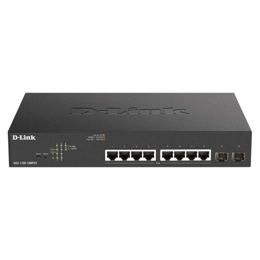 D-Link Switch 10-port Gigabit Smart Managed (DGS-1100-10MPV2)