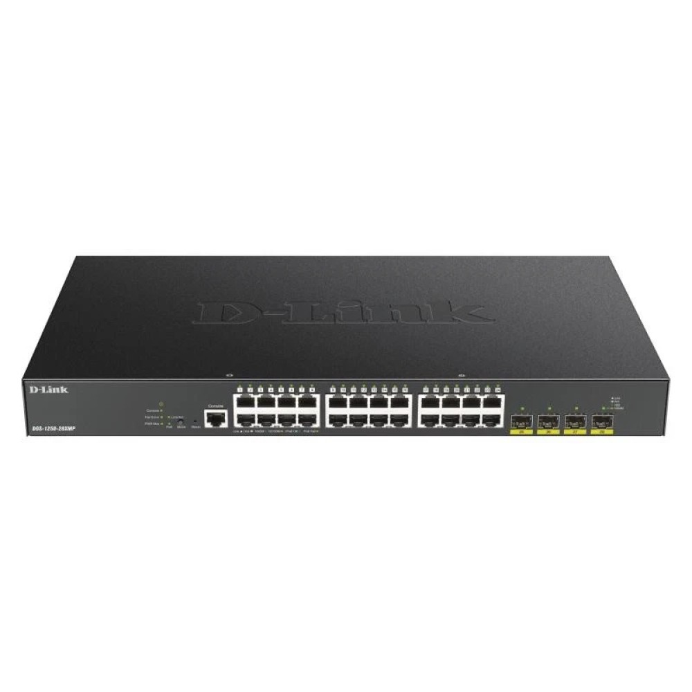 D-Link 28-Port 10-Gigabit Smart Managed PoE Switch (DGS-1250-28XMP)