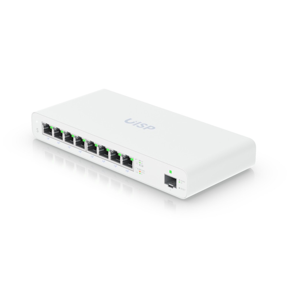 UBIQUITI Switch UISP, 8-Port Gigabit, 10/100/1000 Mbps, PoE