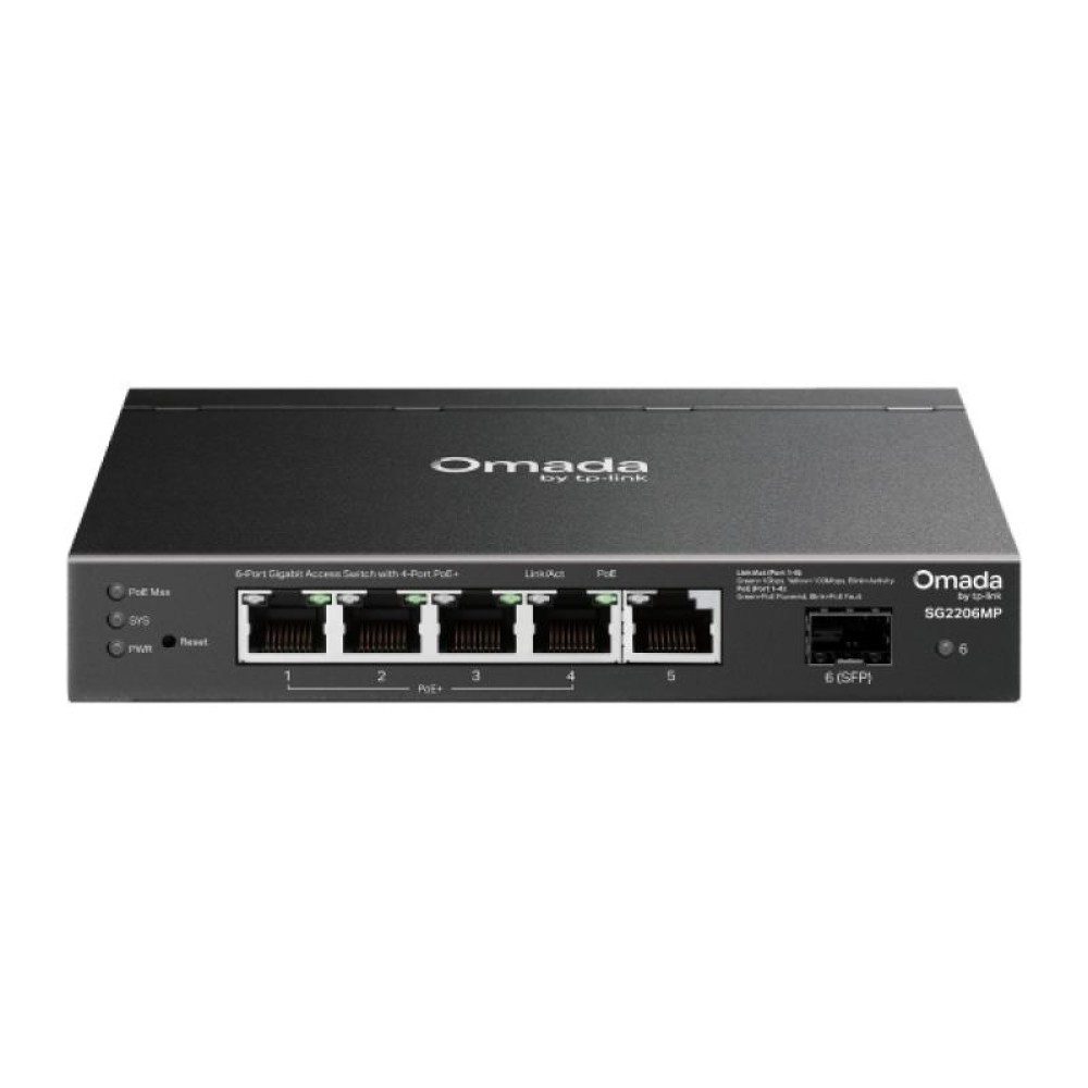 TP-Link Omada Switch 6-Port Gigabit PoE+ (SG2206MP)