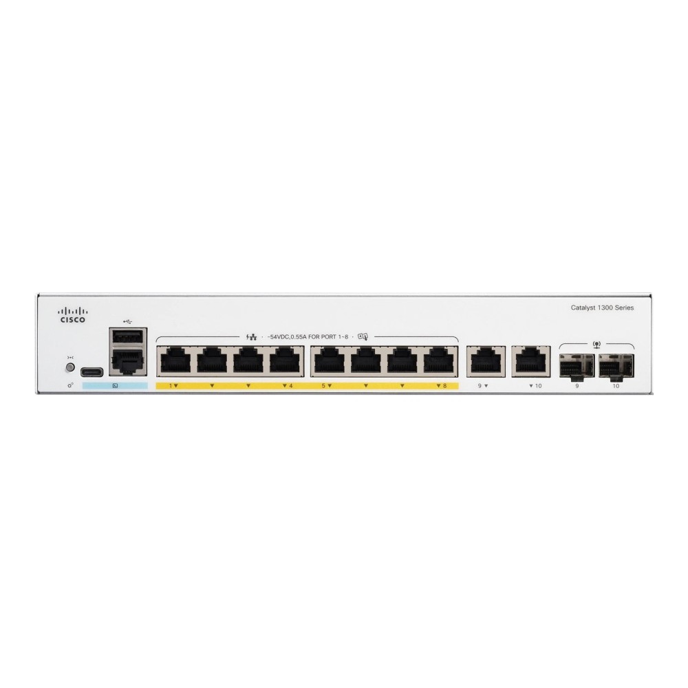 SWITCH CISCO-D C1300-8FP-2G