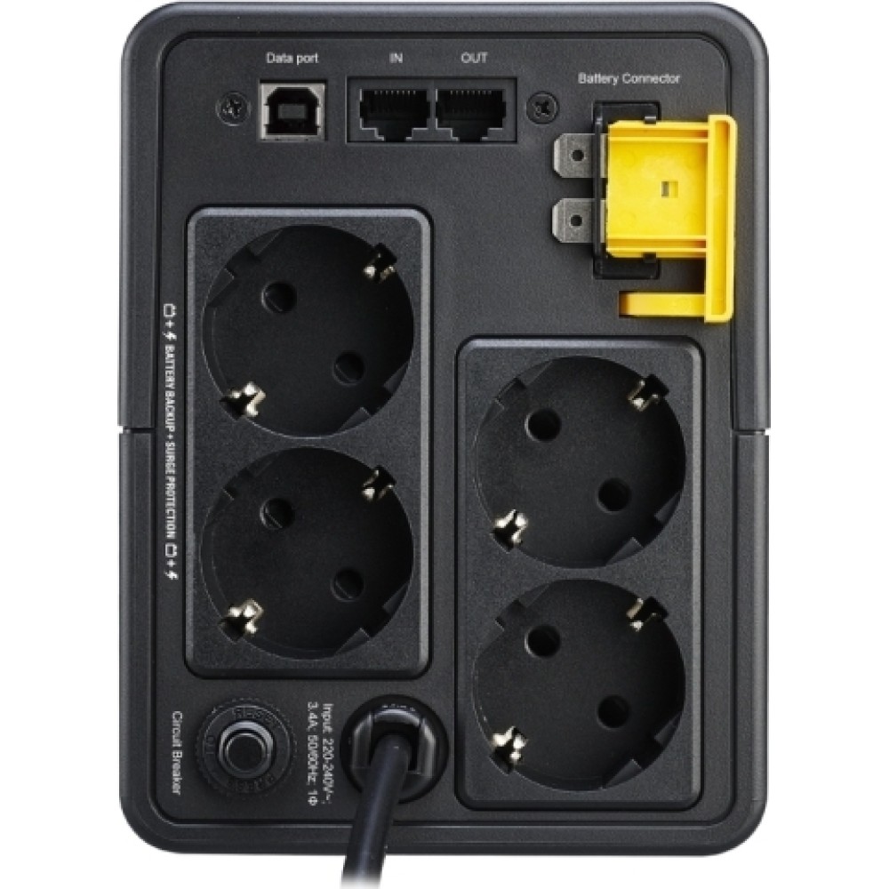 APC BX750MI-GR uninterruptible power supply (UPS) Line-Interactive 750 VA 410 W 4 AC outlet(s)