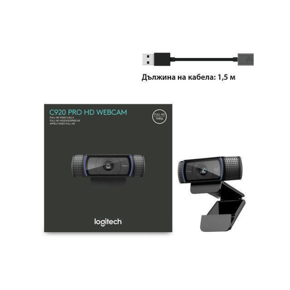 Logitech C920 Webcam (Black,HD) (LOGC920)