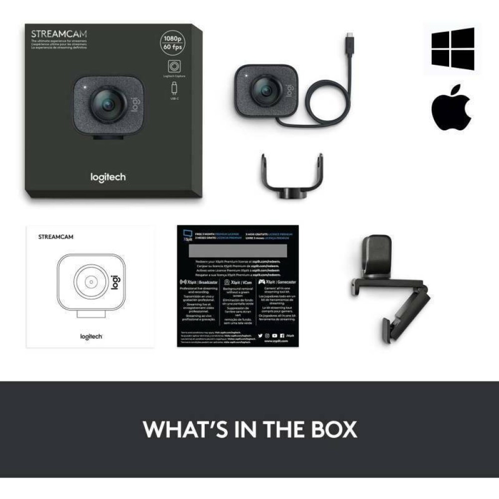 Logitech StreamCam grey (960-001281) (LOGSTREAMCAMGY)