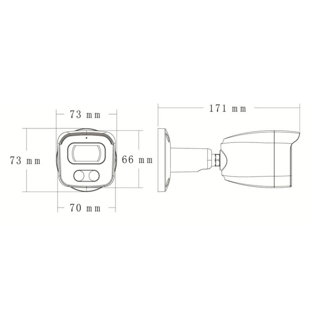 LONGSE IP κάμερα BMSAGC400WH, 2.8mm, 4MP, αδιάβροχη IP67, PoE