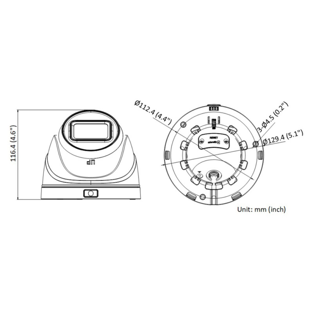 HIKVISION HIWATCH IP κάμερα HWI-T641H-Z, POE, 2.8-12mm, 4MP, IP67